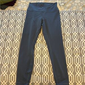 Lululemon Wunder Train High Rise 25 inch Pitch Blue